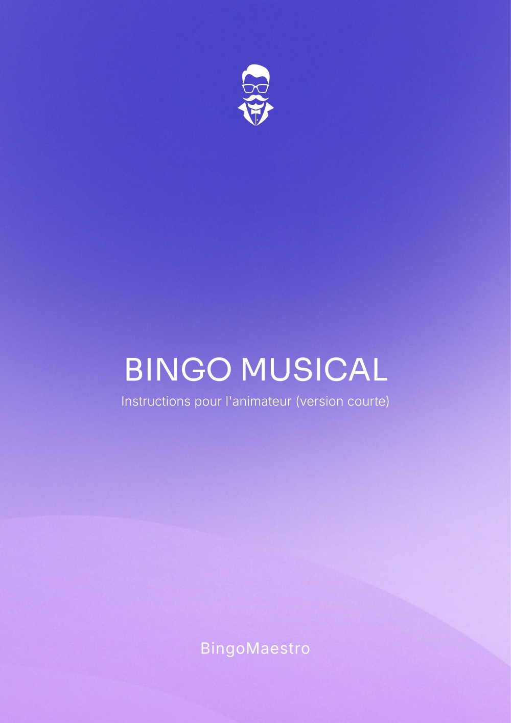Instructions pour l'animateur du bingo