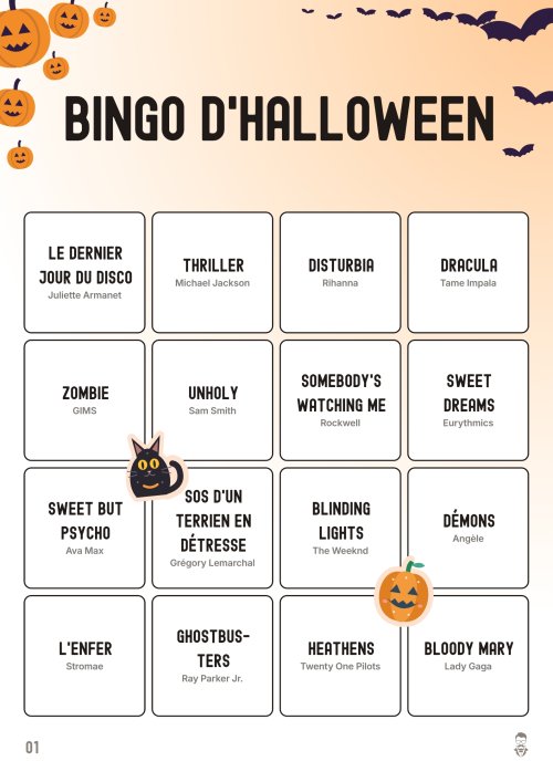 Bingo d'Halloween